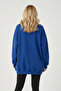 Half Zipper Women's Oversized Sweatshirt Comfortable Fit Daily Use - 3
