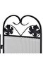 3-panel Fireplace Screen Iron Black - 4