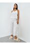 Pack of 3 - Ditsy Floral Ruched Front Lace Detail Cami, Shirt and Pyjama Set - 2