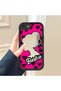 Mirror Phone Case Compatible with iPhone 7/8/Se 2020 2022 Black Silicone Protected Barbie Patterns - 3