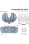 A chair and lumbar support cushion for office work, gaming, and home use, featuring a foldable design. - 7