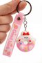 Colorful Donut (Donut) Rubber Keychain – Fun Design, Lightweight and Durable