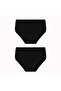 Large Size 2-Piece High Waist Non-Marking Slip Bamboo Panties