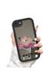 iPhone 7/8/Se 2020 2022 Compatible Mirror Phone Case Black Silicone Protected Fruit Patterns - 4