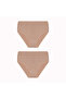 Large Size 2-Piece High Waist Non-Marking Slip Bamboo Panties