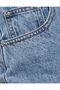 Ns-18293 Women's Snow Blue Mom Jean Boyfriend High Waist Stretch Fabric Denim Pants - 4