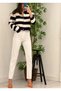Ns-54205 High Waist Slim Leg Cotton Jeans Mom Slim Jean
