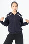 Zippered Hooded Girls' Sweatshirt - 26K 4536 - 3