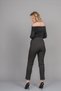 Women's Winter Coffee Color High Waist Fluted Pipe Leg Lycra Trousers Casual Daily Office Stylish 30334 - 5