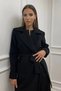 Morena Women's Long Lined Cashmere Coat / Collection (Morena Rose) - 3