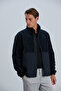 Men's coat men's fleece fabric panelled coat - 2