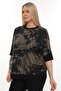 Crew Neck Patterned Viscose - 2