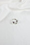 Silver Color Minimal Double Ball Detailed Adjustable Women's Ring - 3