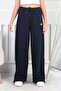 3 Thread Girls' Navy Blue Wide-Leg Sweatpants - 2