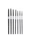 7 Pcs Premium Black Swan Brush Kit for Drawing, Watercolor Techniques, and Fine Art - Professiona... - 8