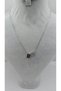 Silver Color-B-Letter Necklace with Steel Heart Detail - 3