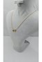 Gold Color-S Letter Necklace with Steel Heart Detail - 4