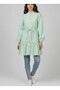 Long Shirt with Elastic Cuff Detail at the Waist