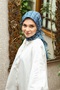 وشاح إيكوزين TN2103 بنمط هندسي 01-إنديجو - 2