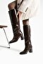 Aria Women's Knee-High Heeled Boots – Modern Cut, Casual and Stylish Design - 2