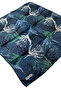 Ecozen Scarf Tn2105 Floral Pattern 09-Blue-Green-Ecru