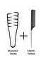 Set of 2 Miraculous Comb + Crepe Comb with Steel Handle
