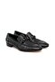 Green Color Laceless Genuine Leather Men's Shoes