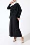 Sandy Draped Shoulder Button Detailed Long Dress - 4