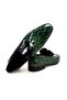 Green Color Laceless Genuine Leather Men's Shoes - 2