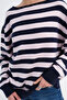Boat Neck Striped Knit Sweater K3523 - 3