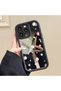 iPhone 14 Pro Compatible Little Flower Mirror Anti-Fall Silicone Phone Case - 7