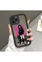 iPhone 14 Pro Max Compatible Phone Case Girl Mirrored Anti-Drop Silicone Case - 2