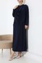 Sandy Draped Shoulder Button Detailed Long Dress - 4