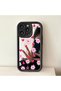 iPhone 14 Pro Compatible Little Flower Mirror Anti-Fall Silicone Phone Case - 8