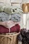 Anadolu Breeze 4-Layer 100% Cotton with Fringes, Seamless 220*240 cm Bedspread, Piquette, Sofa Cover - 6
