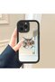 iPhone 14 Pro Max Compatible Lovely Eyes Mirror Anti-Fall Silicone Phone Case
