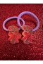 Milena Kids Shiny Christmas Figured Mini Double Rubber Buckle