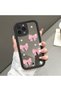 iPhone 14 Pro Compatible Ribbon Button Mirrored Anti-Fall Silicone Phone Case - 2