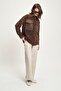 Brown Button Detailed Striped Velvet Shirt 6151 R4-C-K1 - 6