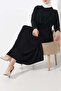 Sandy Draped Shoulder Button Detailed Long Dress - 6