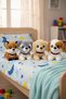 Barking Puppy Plush Toy (25 cm) Blue with Big Eyes - Gift and Sleeping Companion - 5