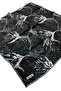 Ecozen Scarf Tn2105 Floral Pattern 07-Black-White