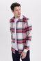Men's Slim Fit slim fit checkered winter lumberjack shirt - 6
