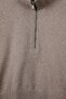 Mink Long Sleeve Half Turtleneck Zippered Cashmere Women's Knitwear Sweater - 8