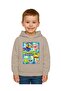 Unisex Spongebob Printed Children's Swaetshirt Hooded 3 Thread Raster - 2