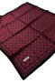 Ecozen Scarf Tn2106 Monogram 12-Burgundy-Black - 5