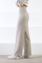 A.Bej Wide-Leg Cashmere High-Waist Stripe Detail Women's Knit Pants - 4