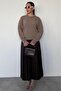 Mink Crew Neck Women's Knitwear Sweater Sh336 - 4