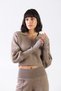 Mink Long Sleeve Shirt Collar Modern Cut Cashmere Women's Knitwear Sweater - 3