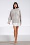 A.Bej Yan Slit Crew Neck Relaxed Fit Cashmere Women's Knitwear Sweater - 3